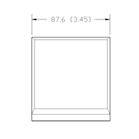 40-230-1 MODULAR SOLUTIONS ALUMINUM GUSSET<br>90MM X 90MM GRAY PLASTIC CAP COVER FOR 40-130-1, FOR A FINISHED APPEARANCE